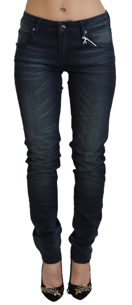 Jean slim taille basse Eight Chic en denim