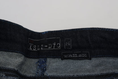 Eight Dark Blue Low Waist Slim Fit Women Denim Jeans