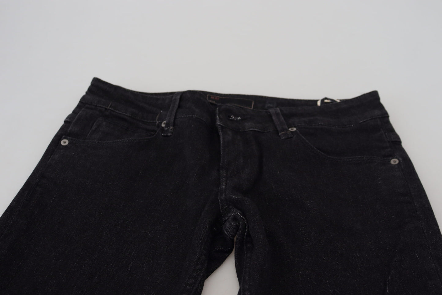 Huit jeans slim en coton noir élégant