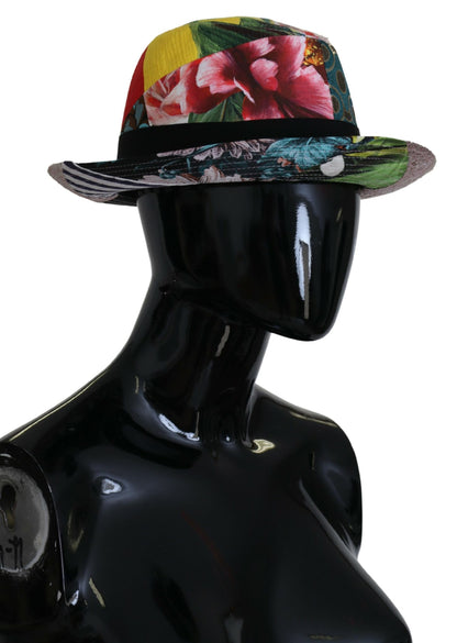 Casquette Fedora multicolore éclectique chic de Dolce &amp; Gabbana