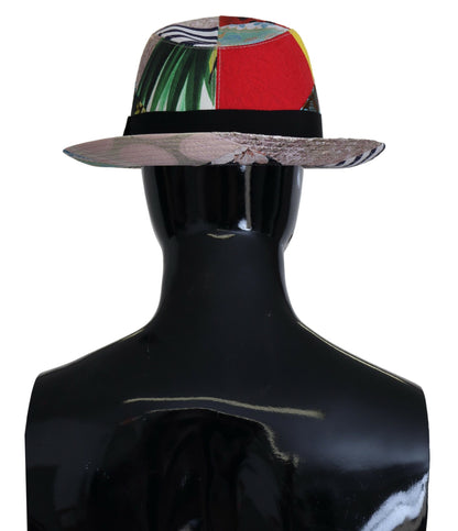 Casquette Fedora multicolore éclectique chic de Dolce &amp; Gabbana