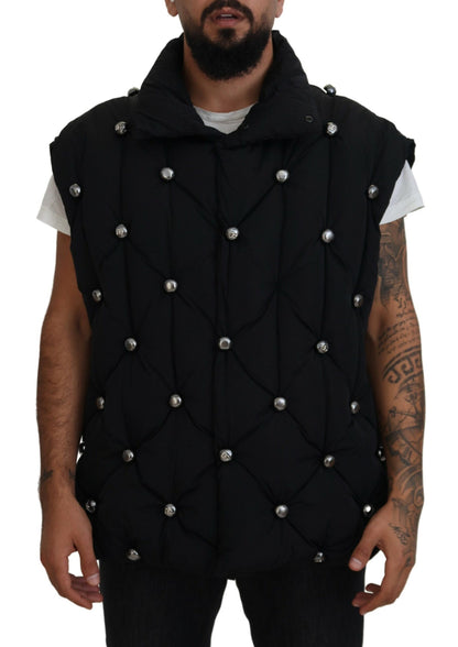 Dolce &amp; Gabbana Élégante veste sans manches noire