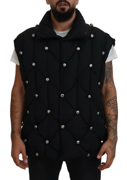 Dolce &amp; Gabbana Élégante veste sans manches noire