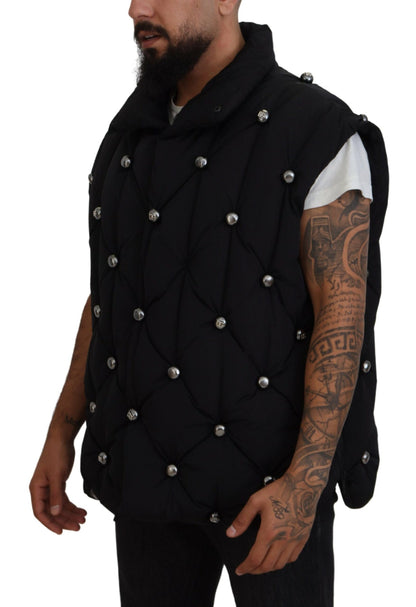 Dolce &amp; Gabbana Élégante veste sans manches noire