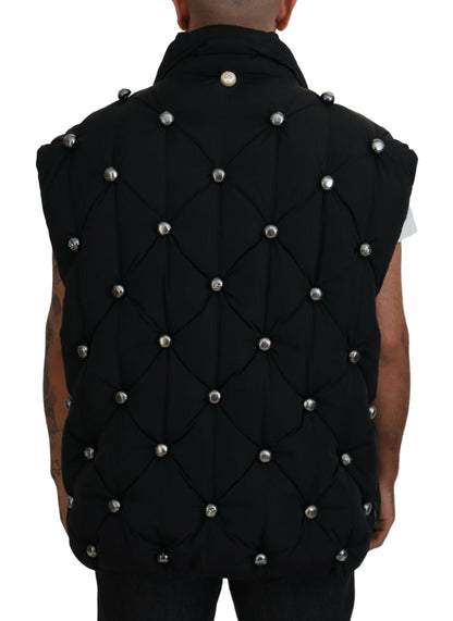 Dolce &amp; Gabbana Élégante veste sans manches noire