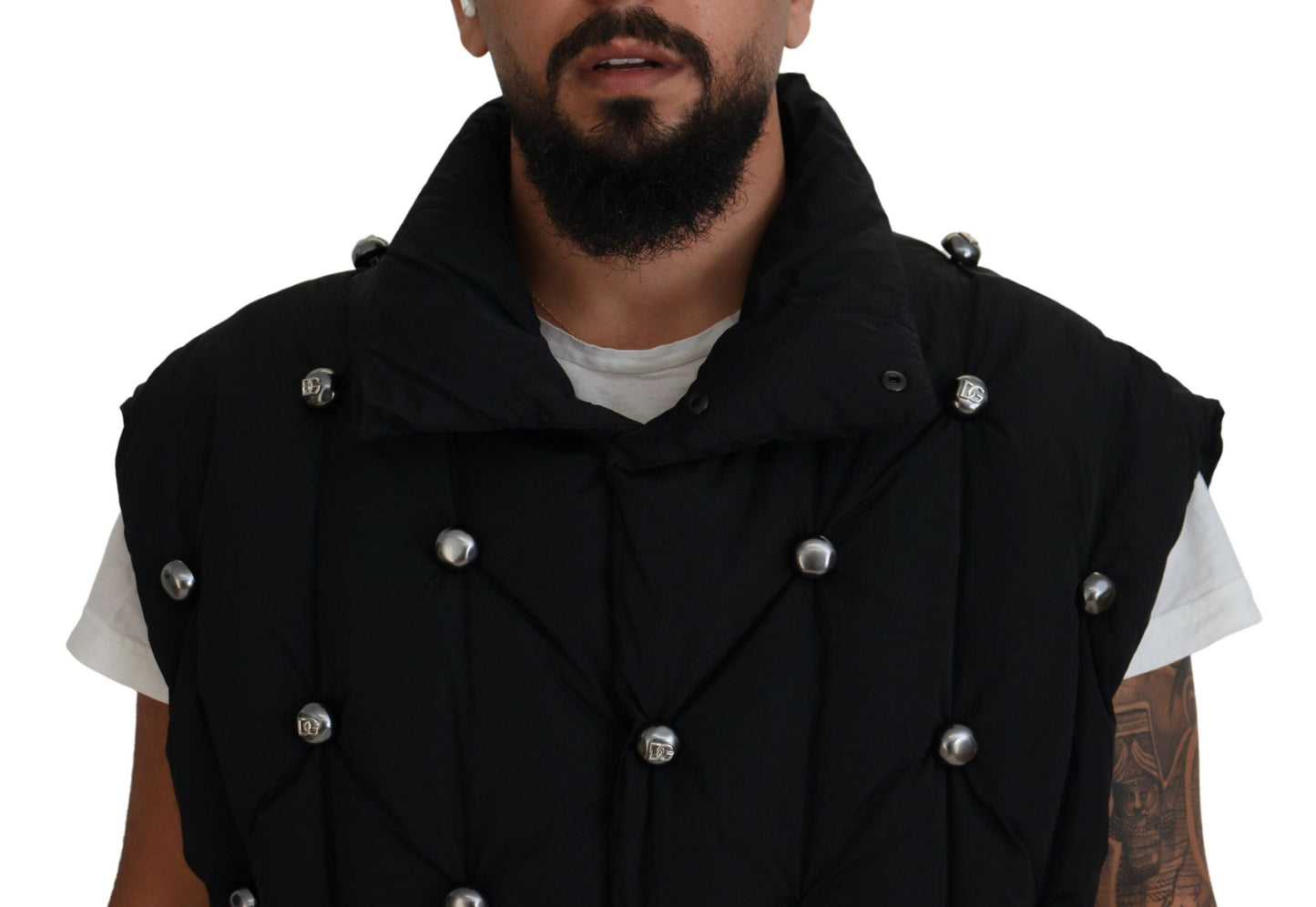 Dolce &amp; Gabbana Élégante veste sans manches noire