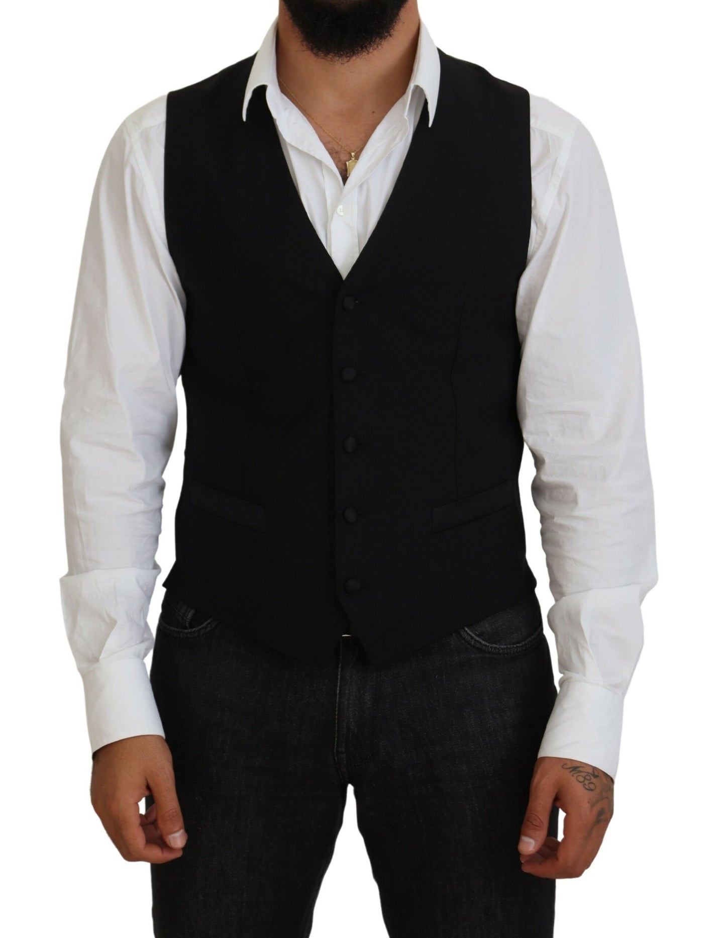 Gilet de soirée noir élégant Dolce &amp; Gabbana