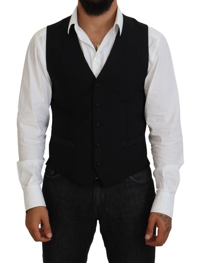 Gilet de soirée noir élégant Dolce &amp; Gabbana