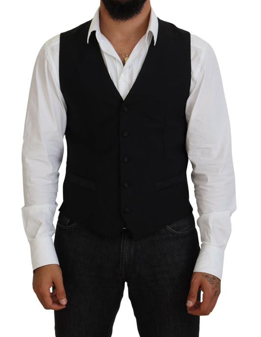 Gilet de soirée noir élégant Dolce &amp; Gabbana
