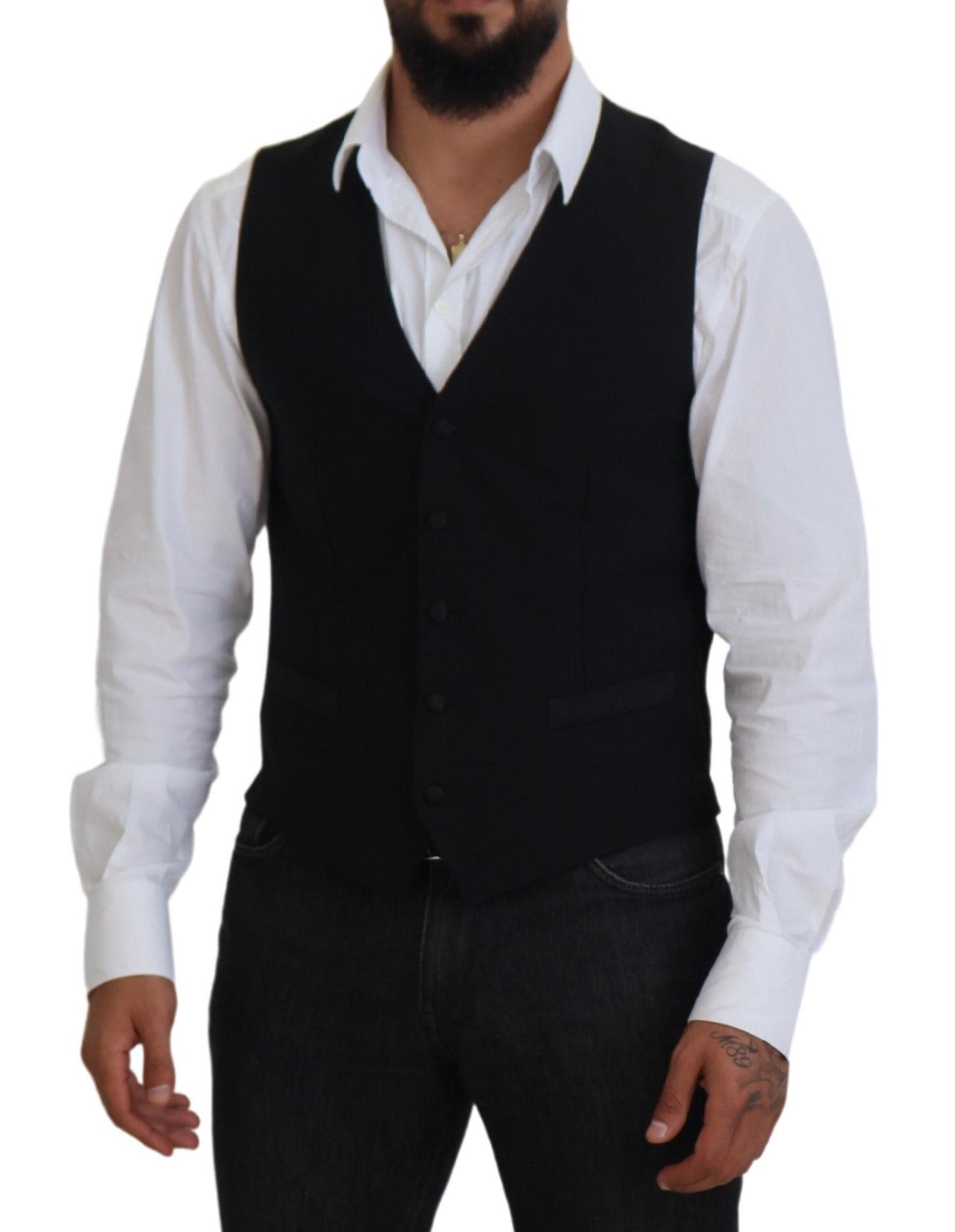 Gilet de soirée noir élégant Dolce &amp; Gabbana
