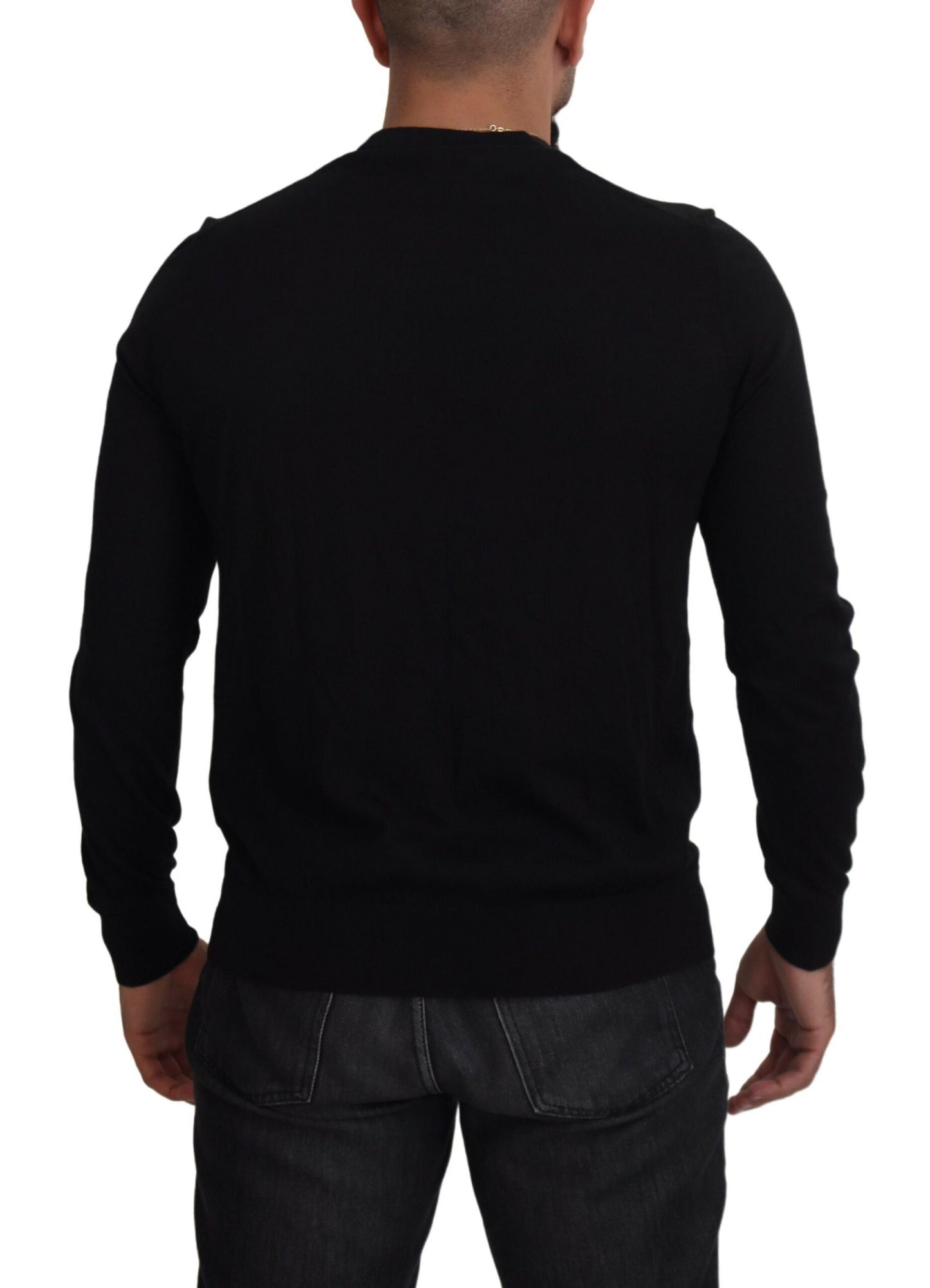 Dolce & Gabbana Black Cashmere Button Down Cardigan Sweater by Dolce & Gabbana