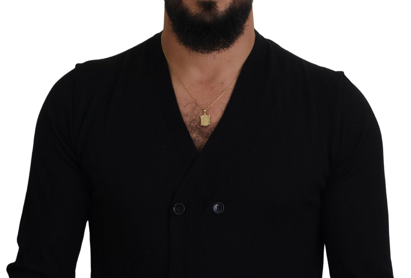 Dolce & Gabbana Black Cashmere Button Down Cardigan Sweater by Dolce & Gabbana