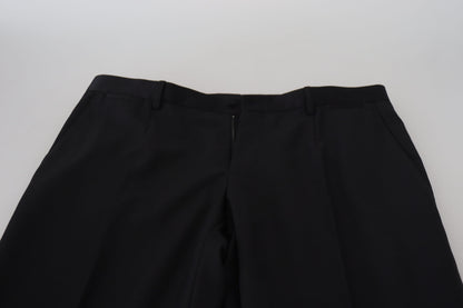 Dolce & Gabbana Black Wool Chino Dress Formal Pants by Dolce & Gabbana