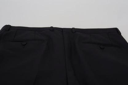 Dolce & Gabbana Black Wool Chino Dress Formal Pants by Dolce & Gabbana