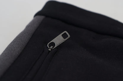 Dolce & Gabbana Black Wool Horseshoe Jogger Pants by Dolce & Gabbana