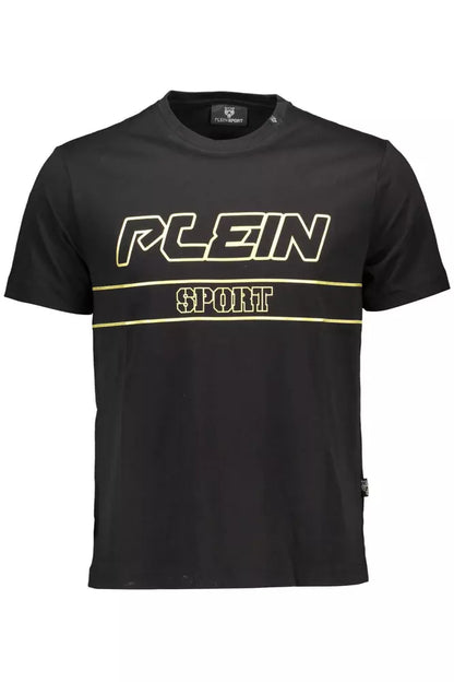 Plein Sport Black Cotton Men T-Shirt by Plein Sport