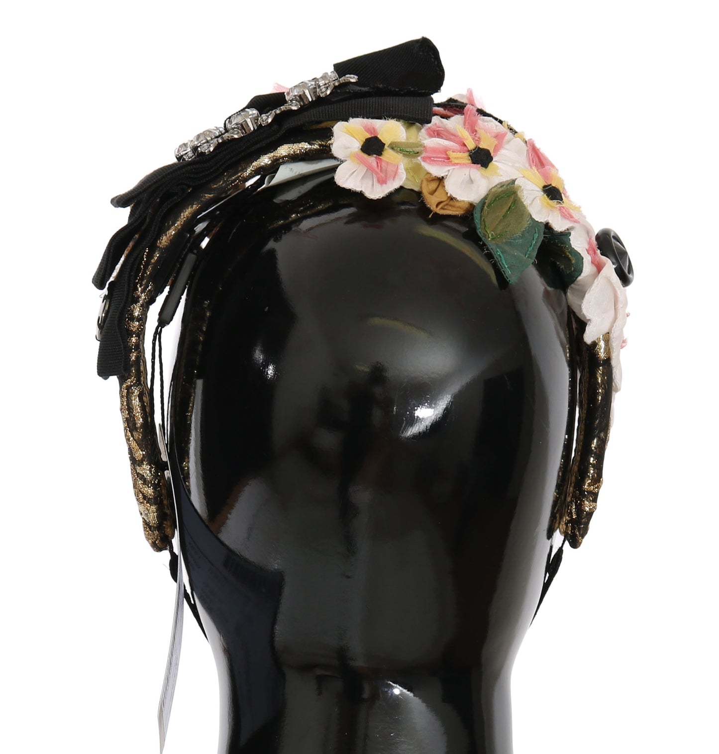 Bandeau floral élégant orné de cristaux Dolce &amp; Gabbana