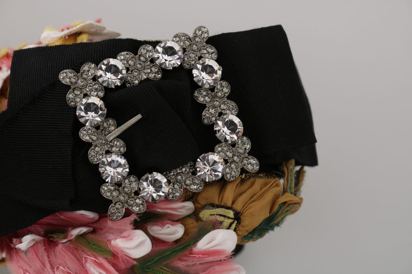 Bandeau floral élégant orné de cristaux Dolce &amp; Gabbana