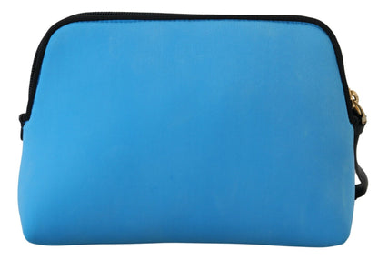 Sac pochette élégant en polyamide bleu Dolce &amp; Gabbana