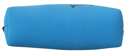 Sac pochette élégant en polyamide bleu Dolce &amp; Gabbana