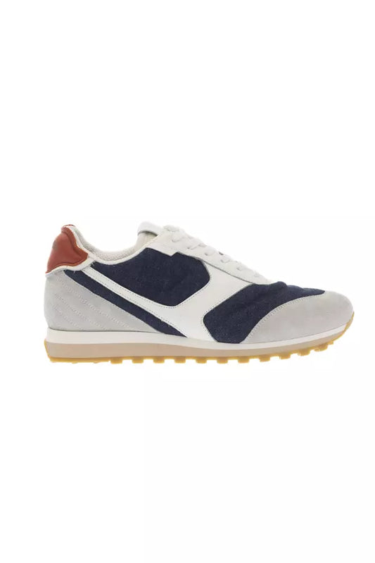 Pantofola D'Oro Multicolored Lace-Up Sneaker with Rubber Sole by Pantofola D'Oro