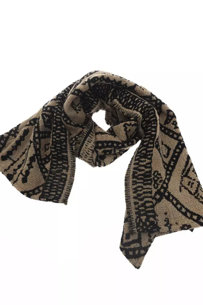 Alpha Studio Brown Wool Women Scarf by Alpha Studio