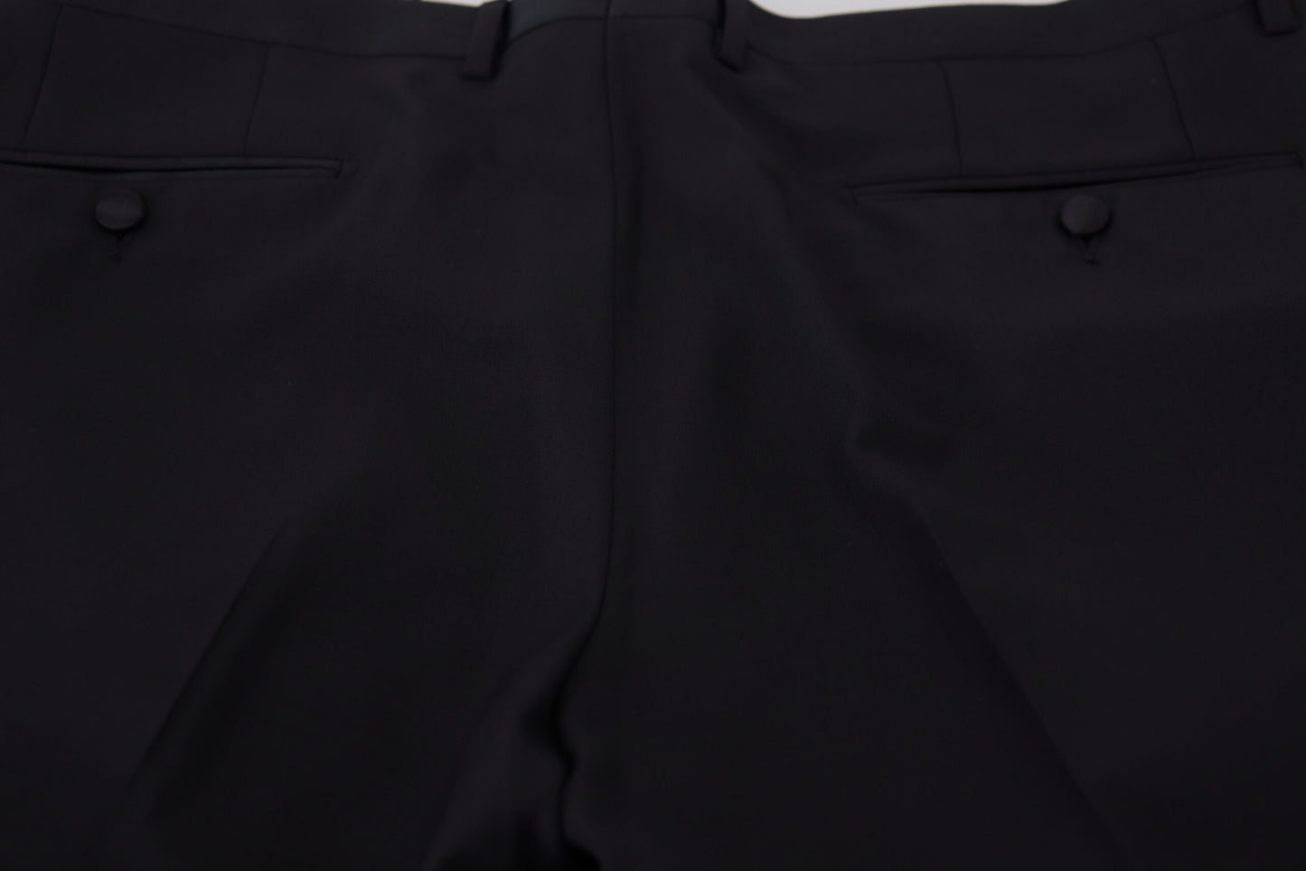 Dolce & Gabbana Black Dress Wool Silk Trouser Pants by Dolce & Gabbana
