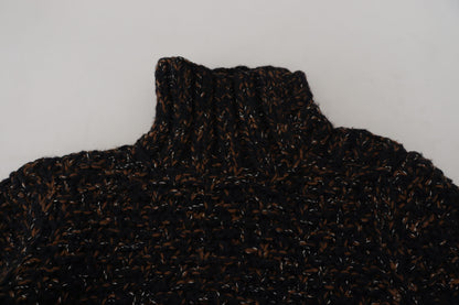 Dolce & Gabbana Brown Fatto A Mano Turtleneck Pullover Sweater by Dolce & Gabbana