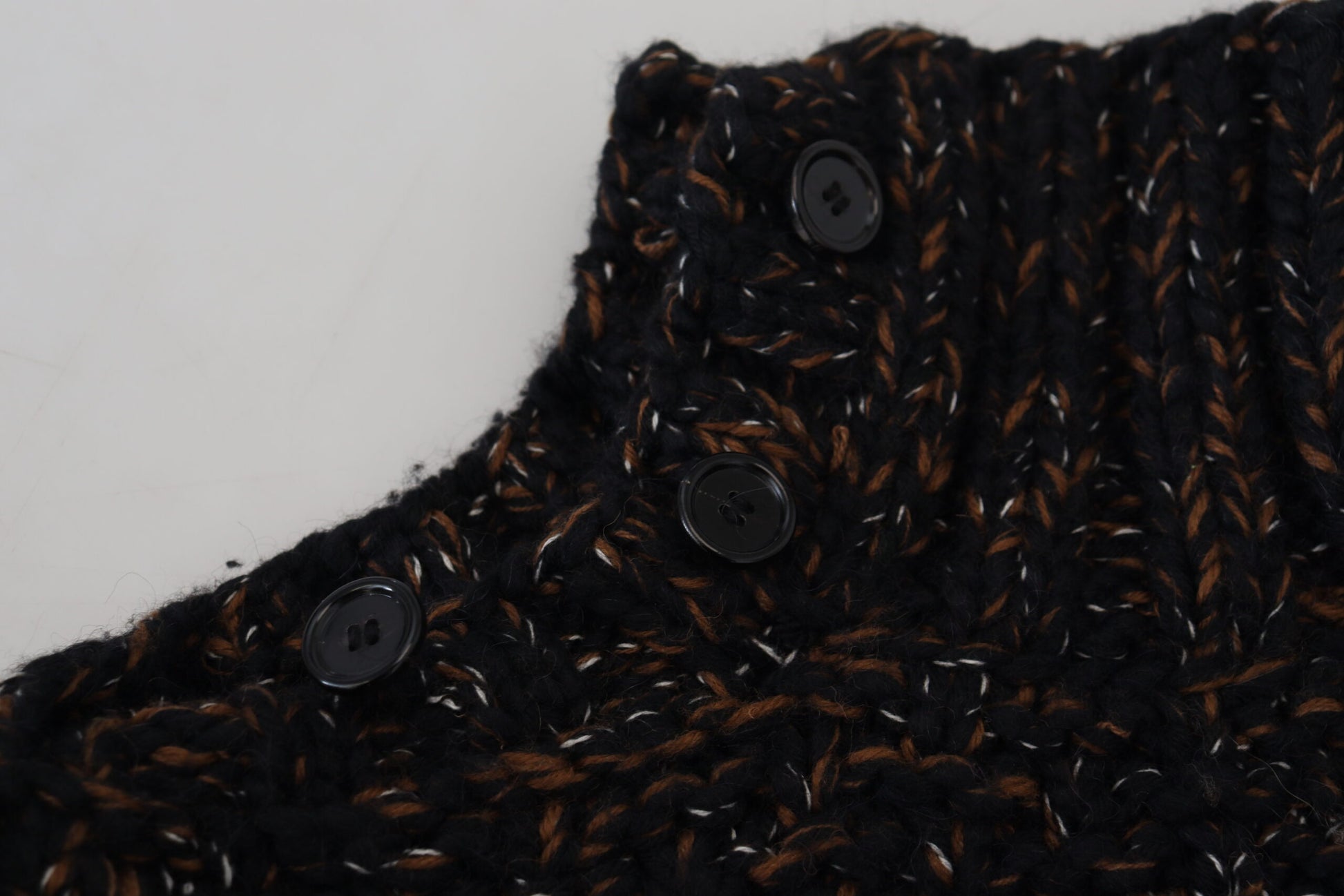 Dolce & Gabbana Brown Fatto A Mano Turtleneck Pullover Sweater by Dolce & Gabbana