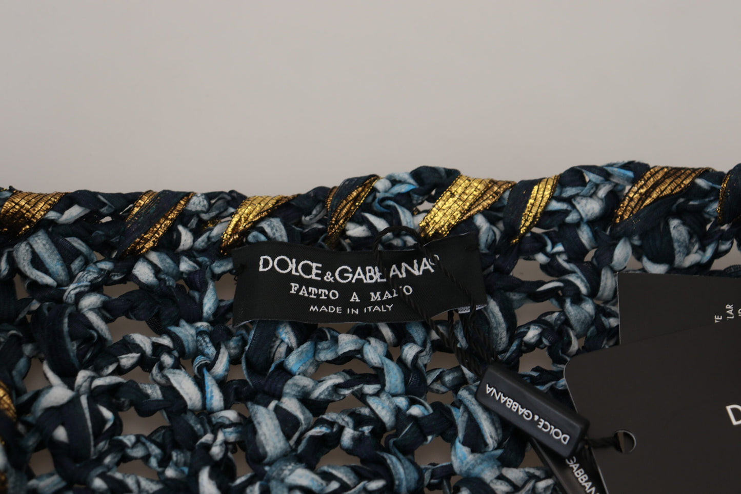 Dolce & Gabbana Blue Button Cardigan Fatto A Mano Sweater by Dolce & Gabbana