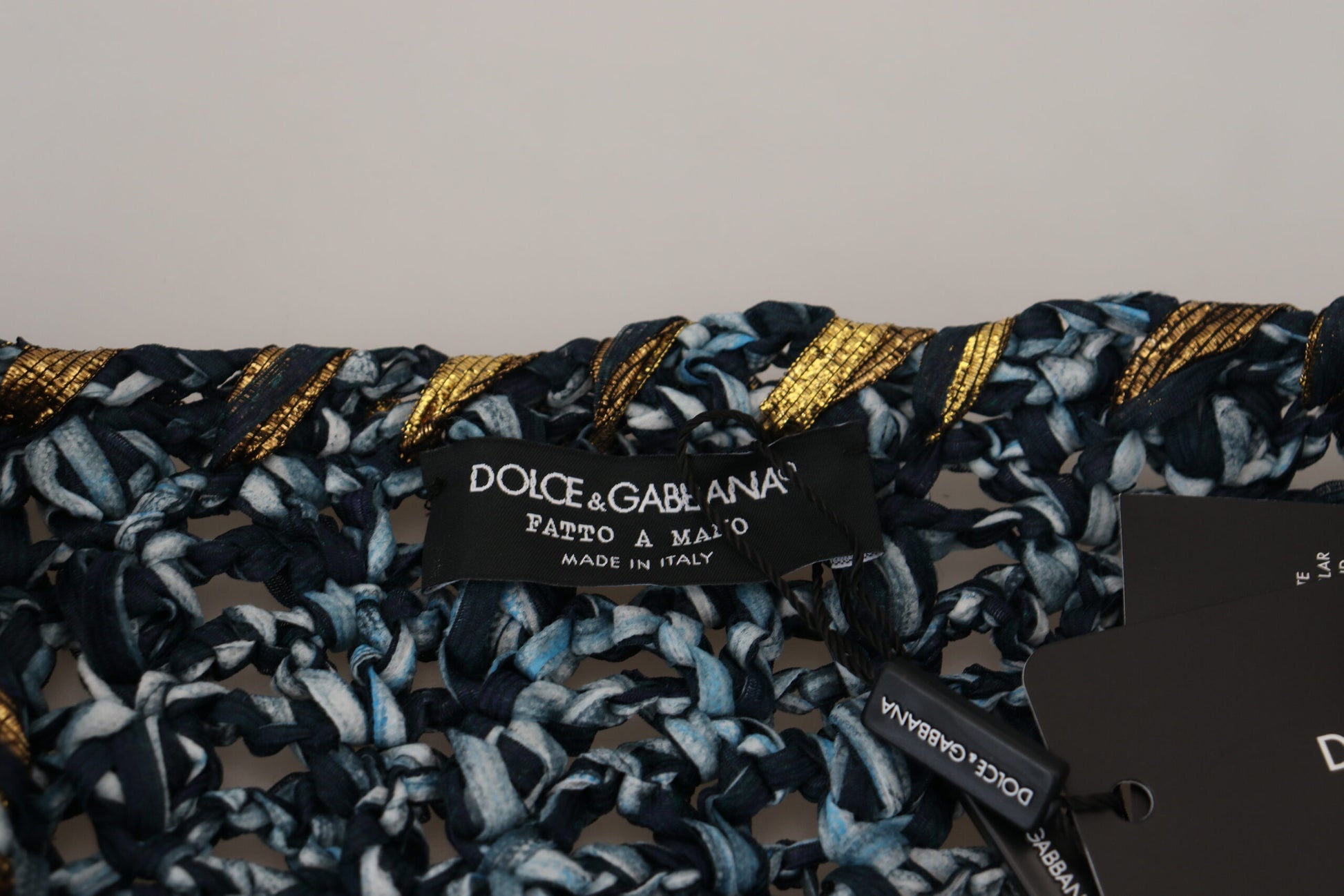 Dolce & Gabbana Blue Button Cardigan Fatto A Mano Sweater by Dolce & Gabbana