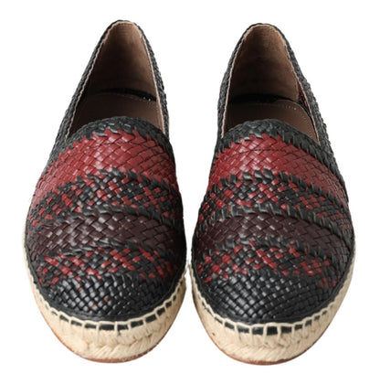 Espadrilles élégantes en cuir tressé Dolce &amp; Gabbana