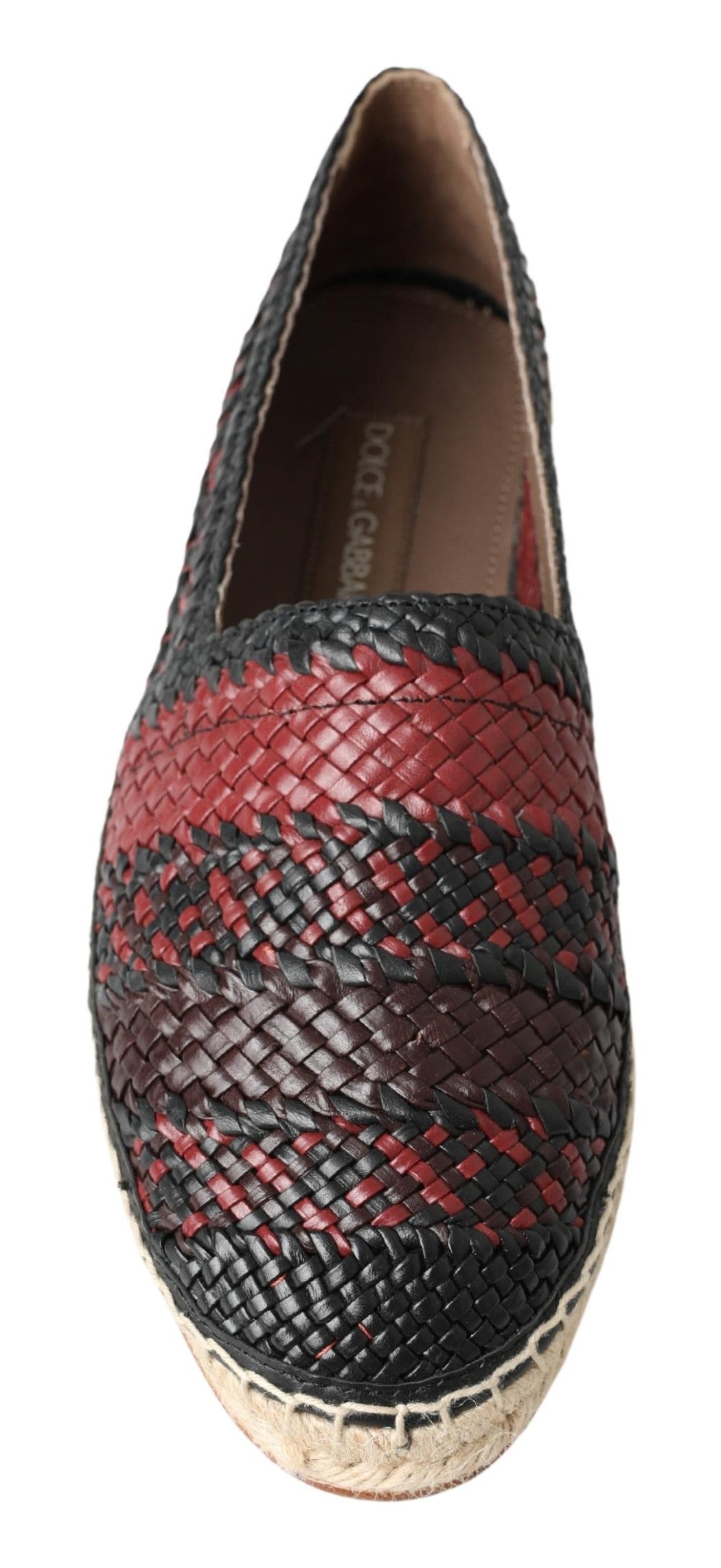 Espadrilles élégantes en cuir tressé Dolce &amp; Gabbana