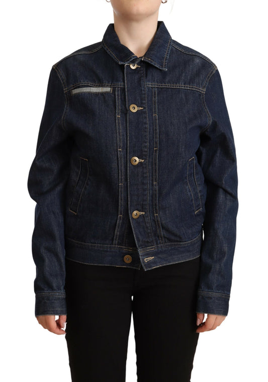 Veste en jean bleu foncé Master Coat Chic