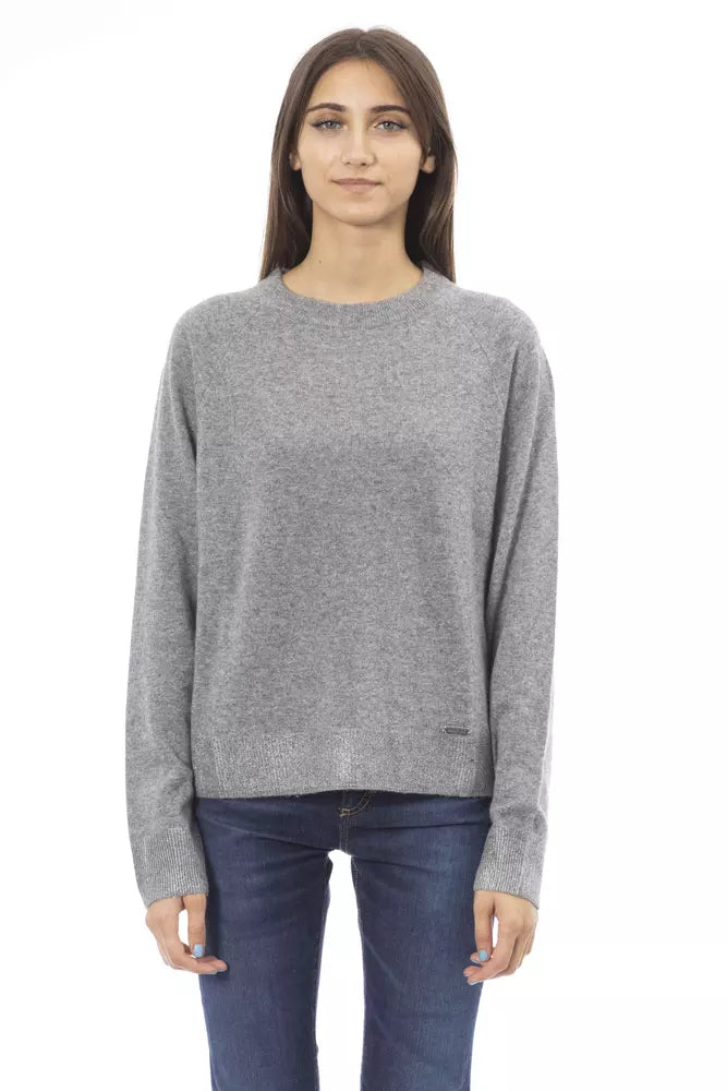 Baldinini Trend Gray Wool Women Sweater by Baldinini Trend