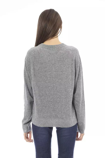 Baldinini Trend Gray Wool Women Sweater by Baldinini Trend