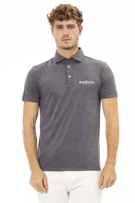 Polo homme en coton gris tendance Baldinini