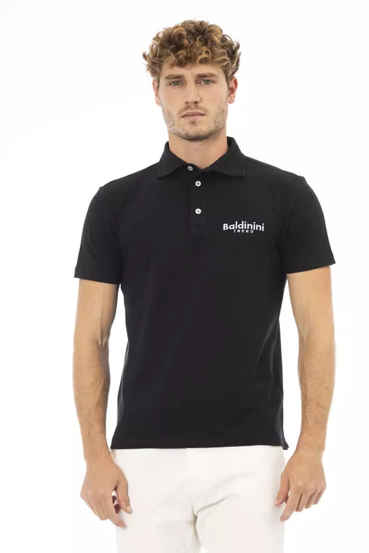 Polo Baldinini Trend en coton noir pour homme