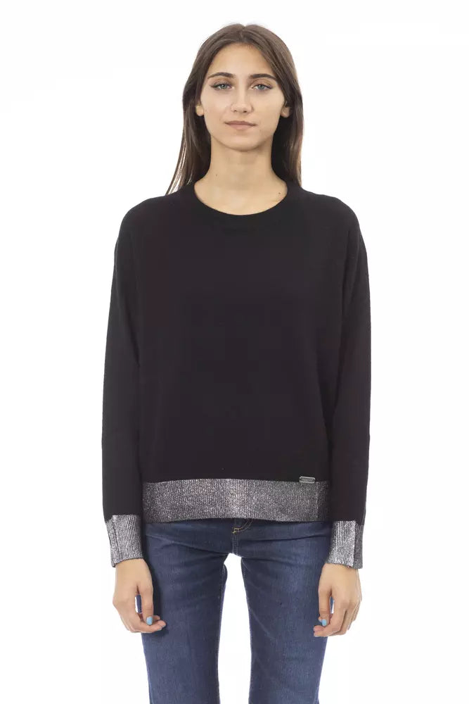 Baldinini Trend Black Wool Women Sweater by Baldinini Trend