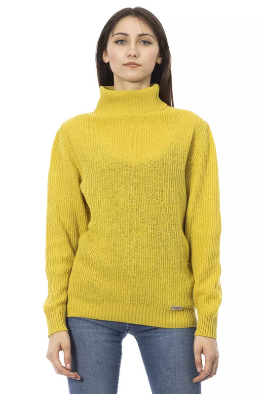 Baldinini Trend Yellow Wool Women Sweater by Baldinini Trend
