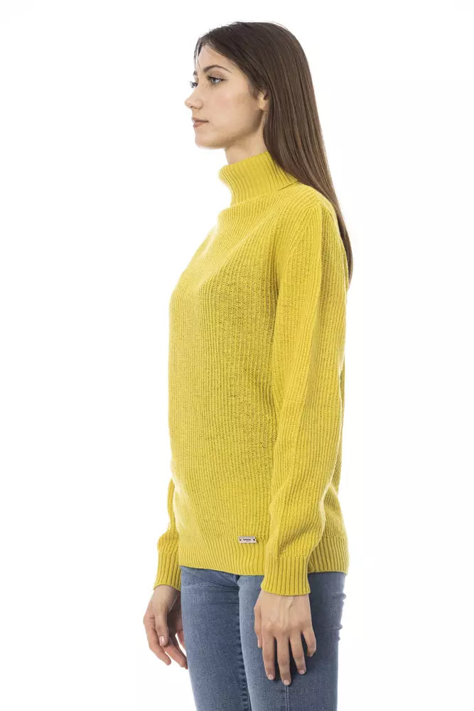 Baldinini Trend Yellow Wool Women Sweater by Baldinini Trend