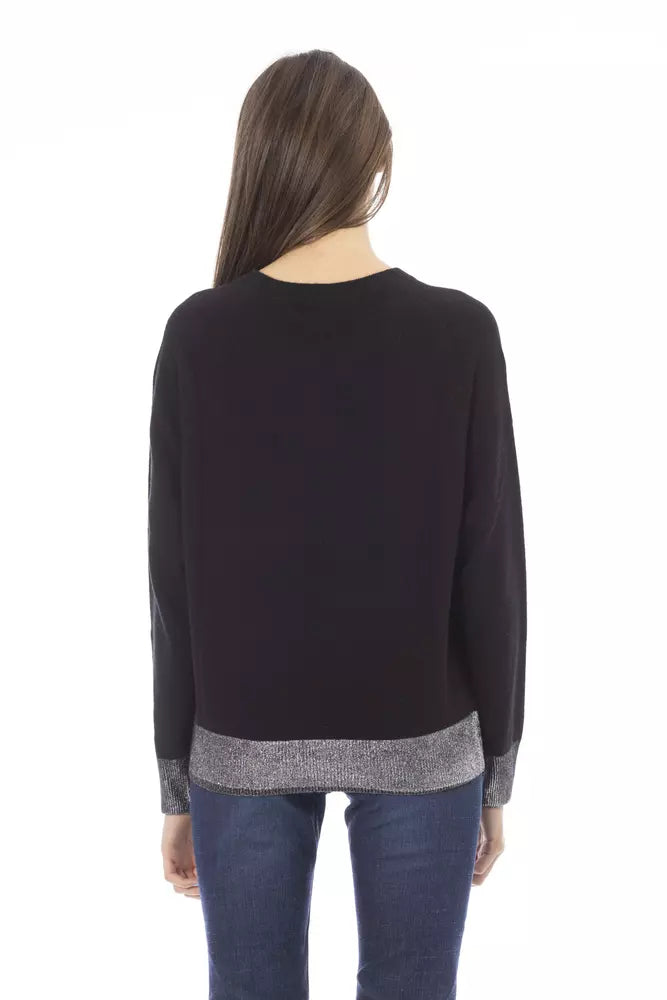 Baldinini Trend Black Wool Women Sweater by Baldinini Trend