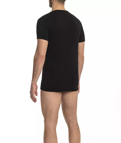 T-shirt Cavalli Class en coton noir pour homme