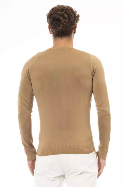 Baldinini Trend Beige Modal Men Sweater by Baldinini Trend