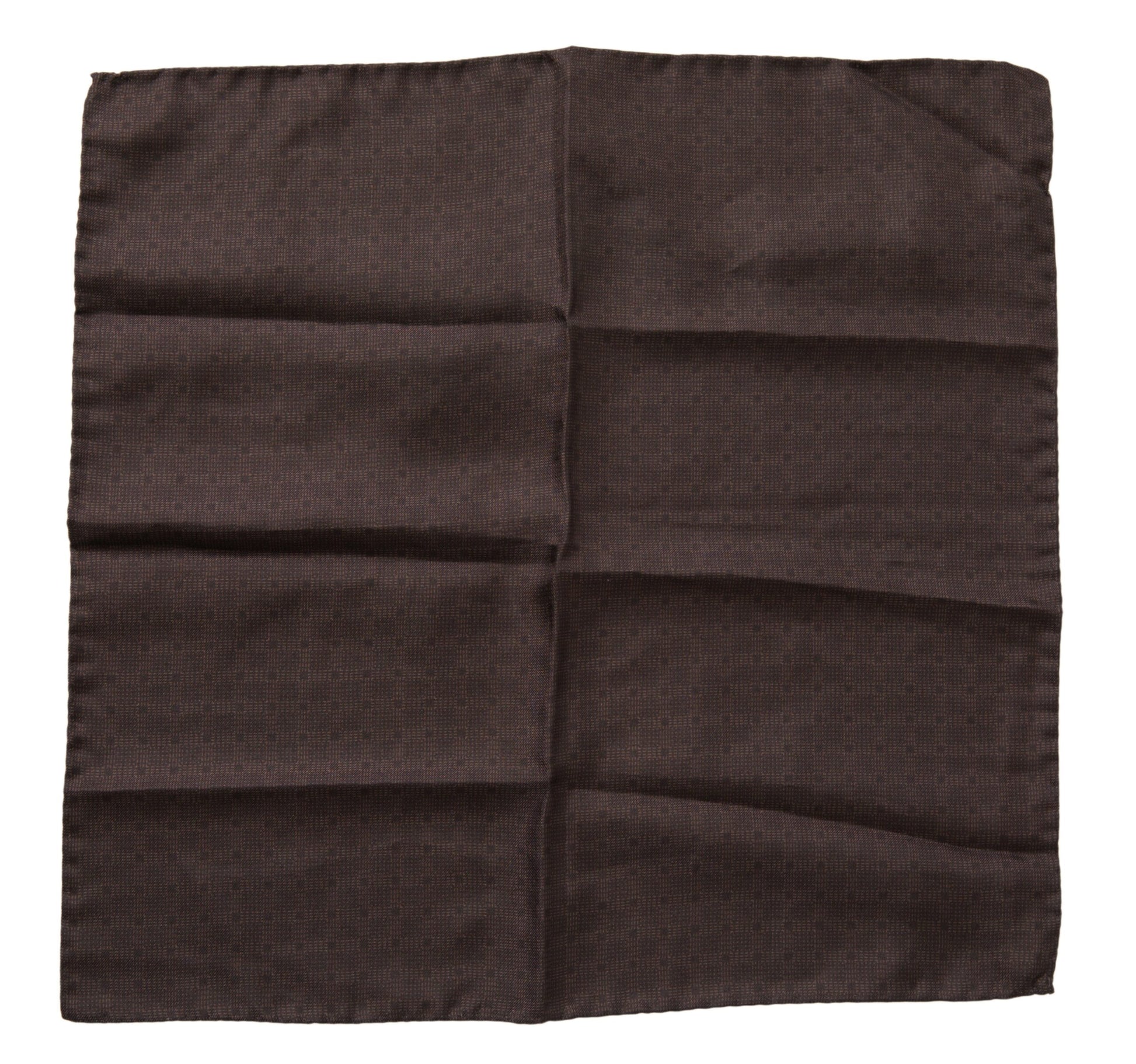 Dolce & Gabbana Brown Patterned Silk Square Handkerchief Scarf by Dolce & Gabbana