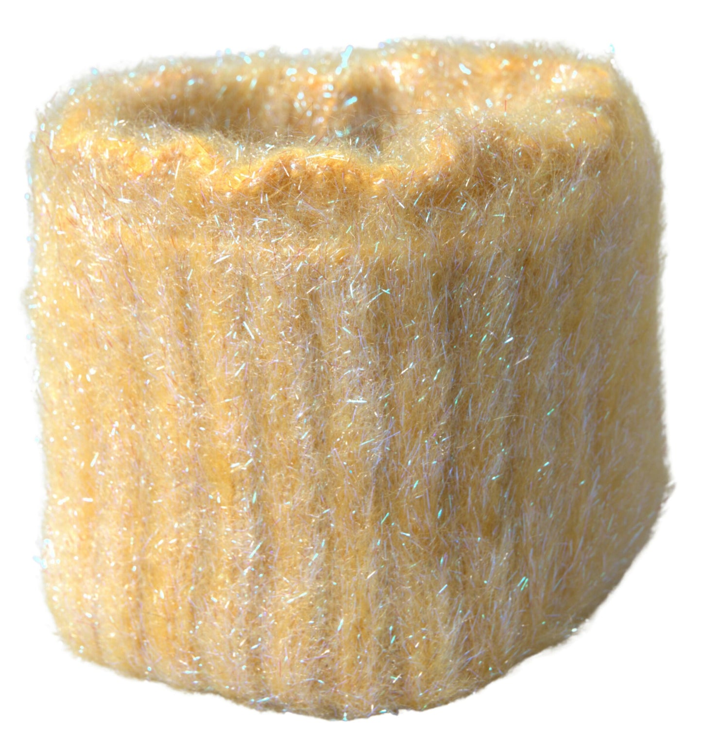 Dolce & Gabbana Yellow Polyester Mohair Fiber Neck Wrap Scarf by Dolce & Gabbana