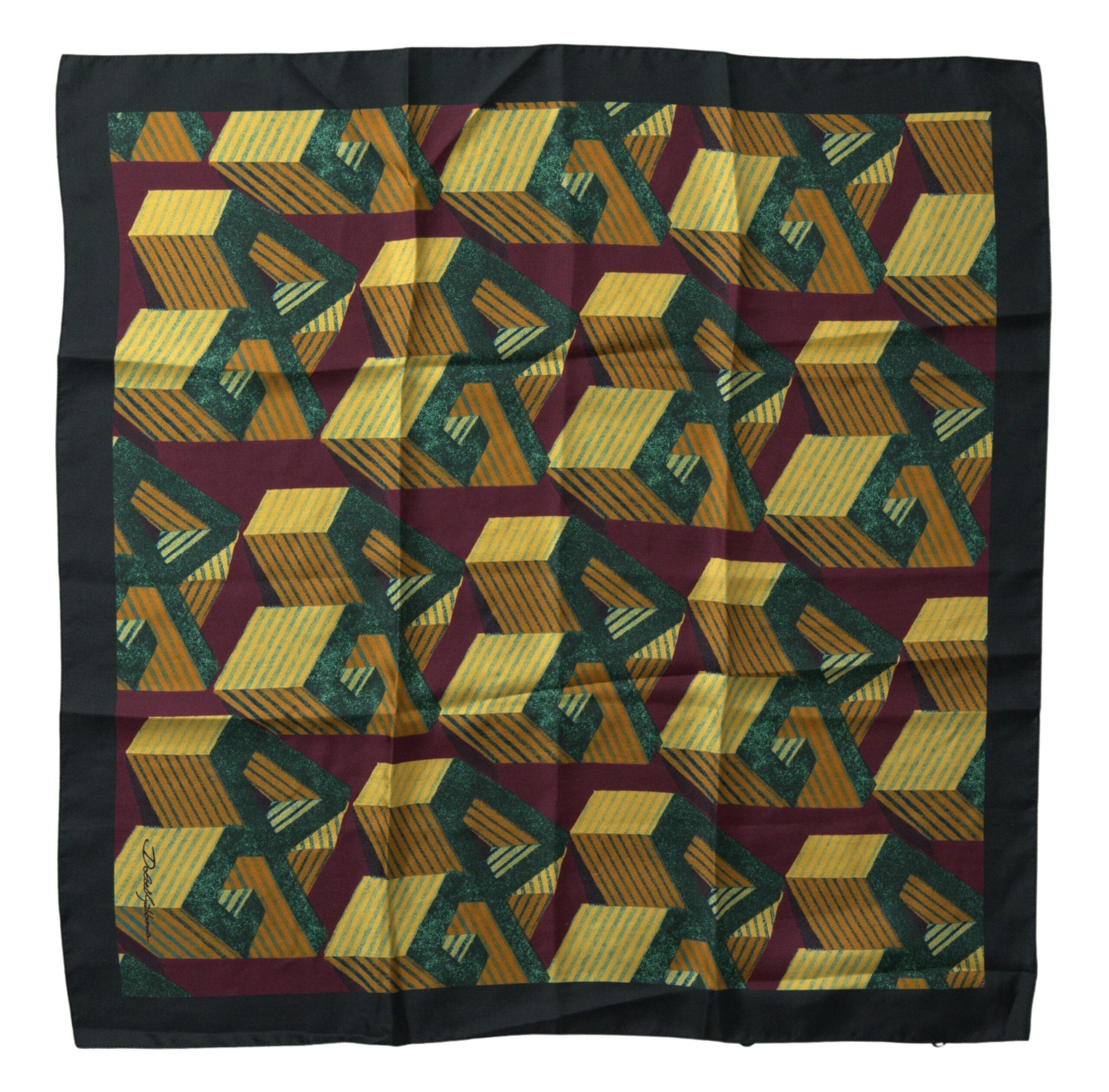 Dolce & Gabbana Multicolor Printed Square Handkerchief Scarf by Dolce & Gabbana