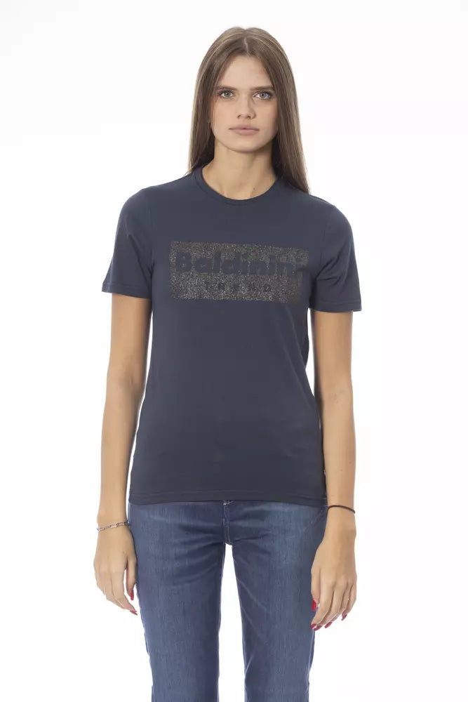 Baldinini Trend Blue Cotton Women T-Shirt by Baldinini Trend
