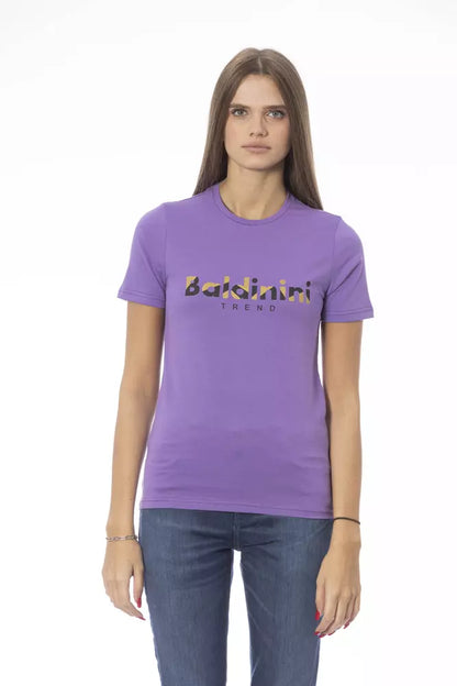 Baldinini Trend Purple Cotton Women T-Shirt by Baldinini Trend