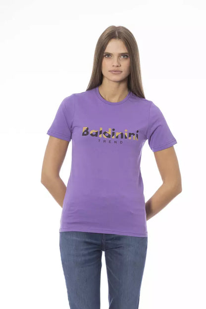 Baldinini Trend Purple Cotton Women T-Shirt by Baldinini Trend